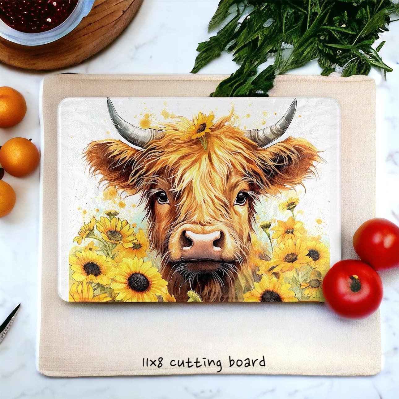 Cow Cutting Board
