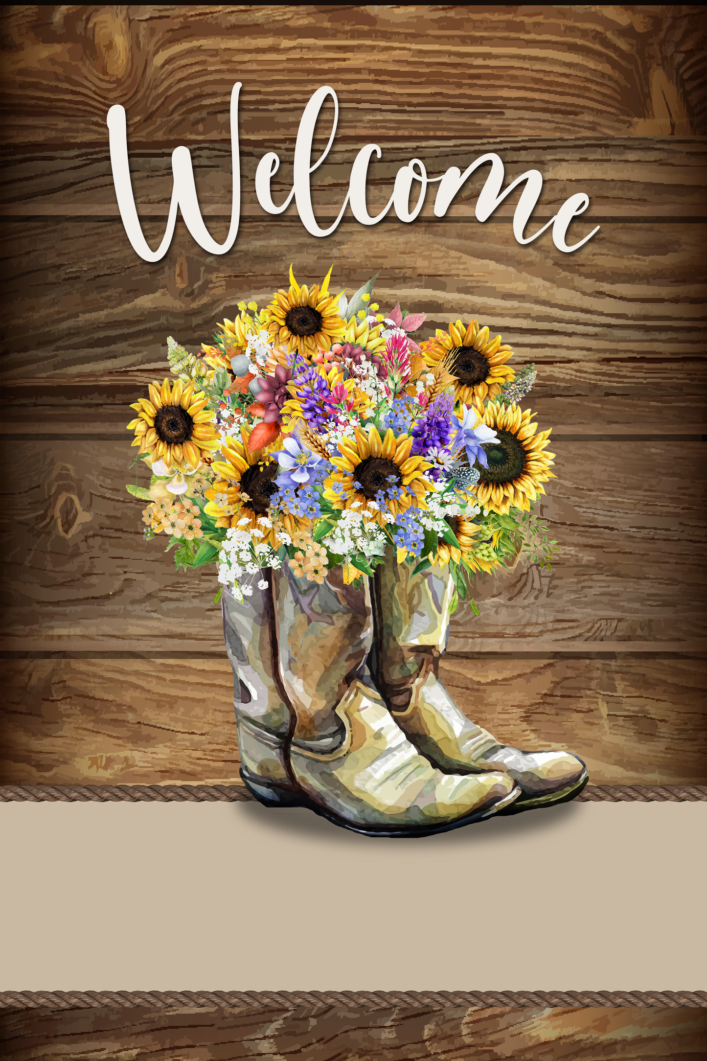 Welcome Boots Flag