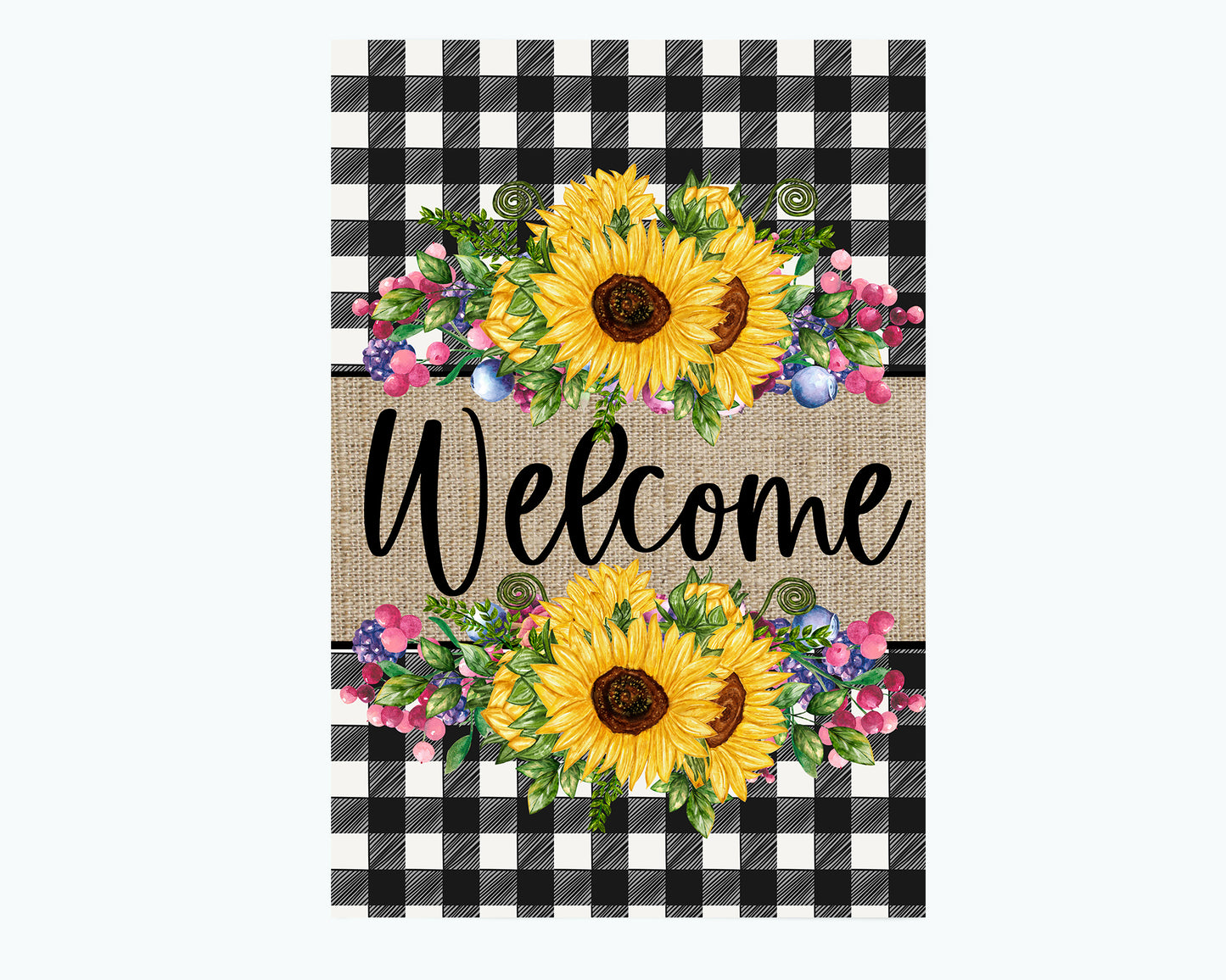 Sunflower Welcome Flag