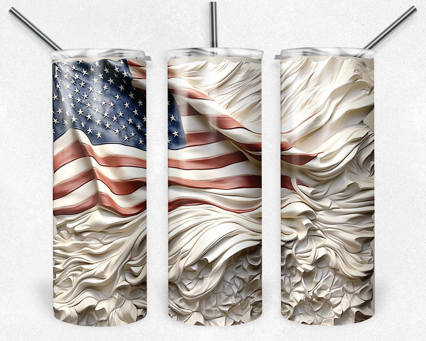 3D American Tumbler