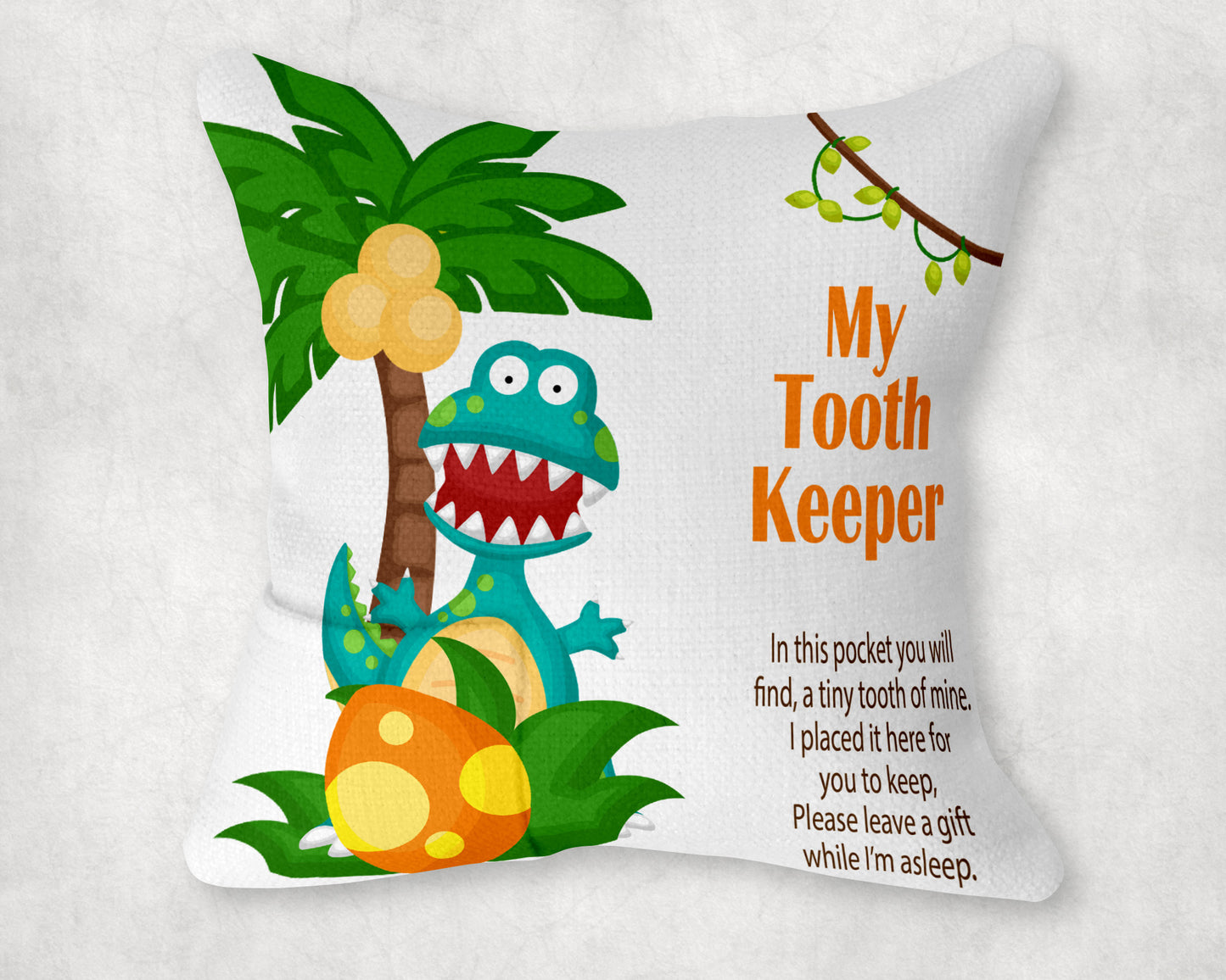 Dino Tooth Pillow