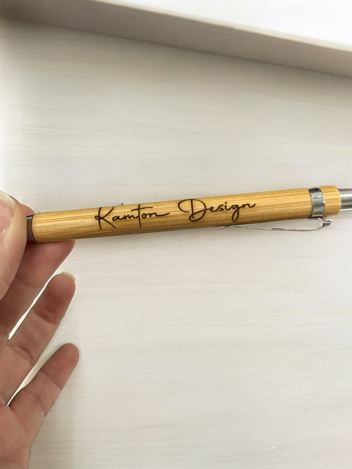 Personalized Laser Engraved Bamboo Pen