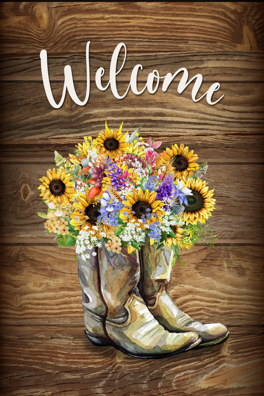 Welcome Boots Flag