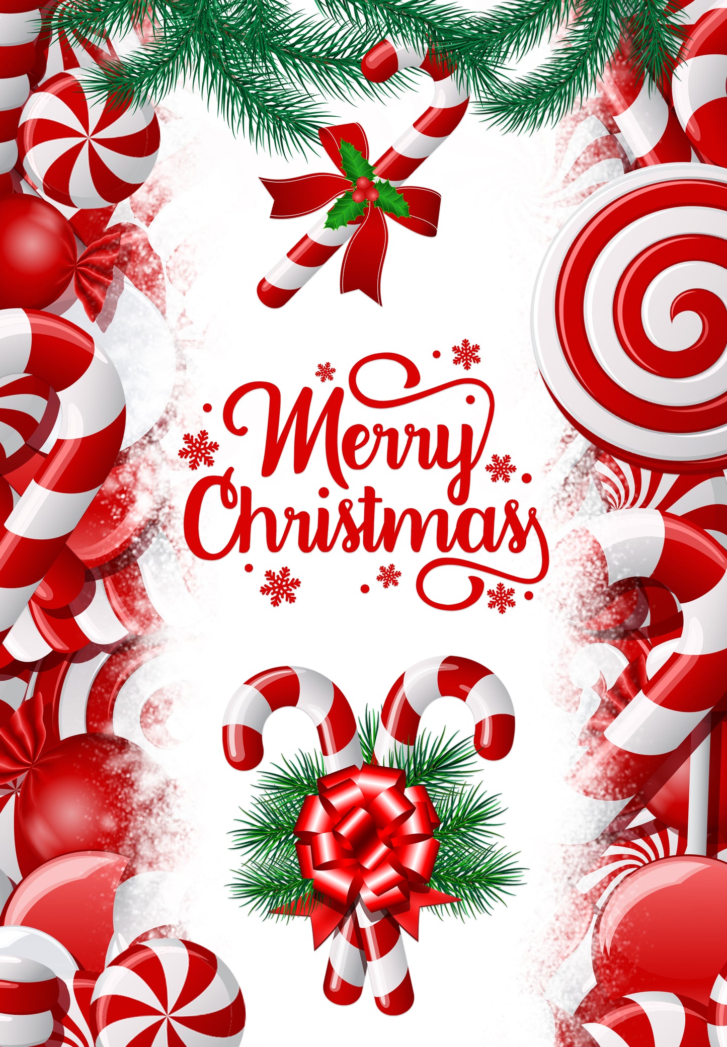 Candy Cane  Garden Flag