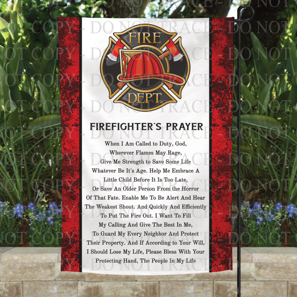 Firefighter Prayer Flag