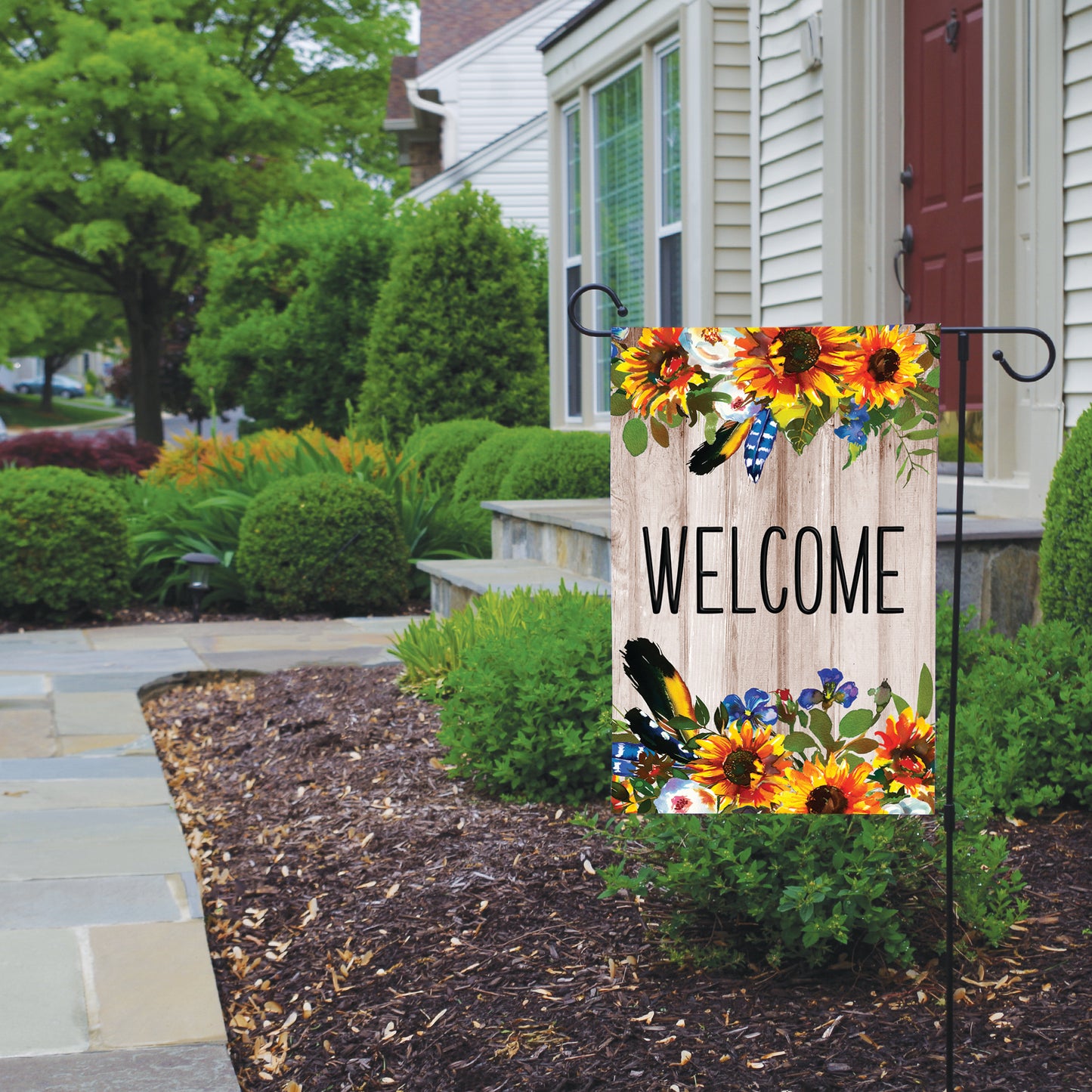 Sunflower Welcome Flag
