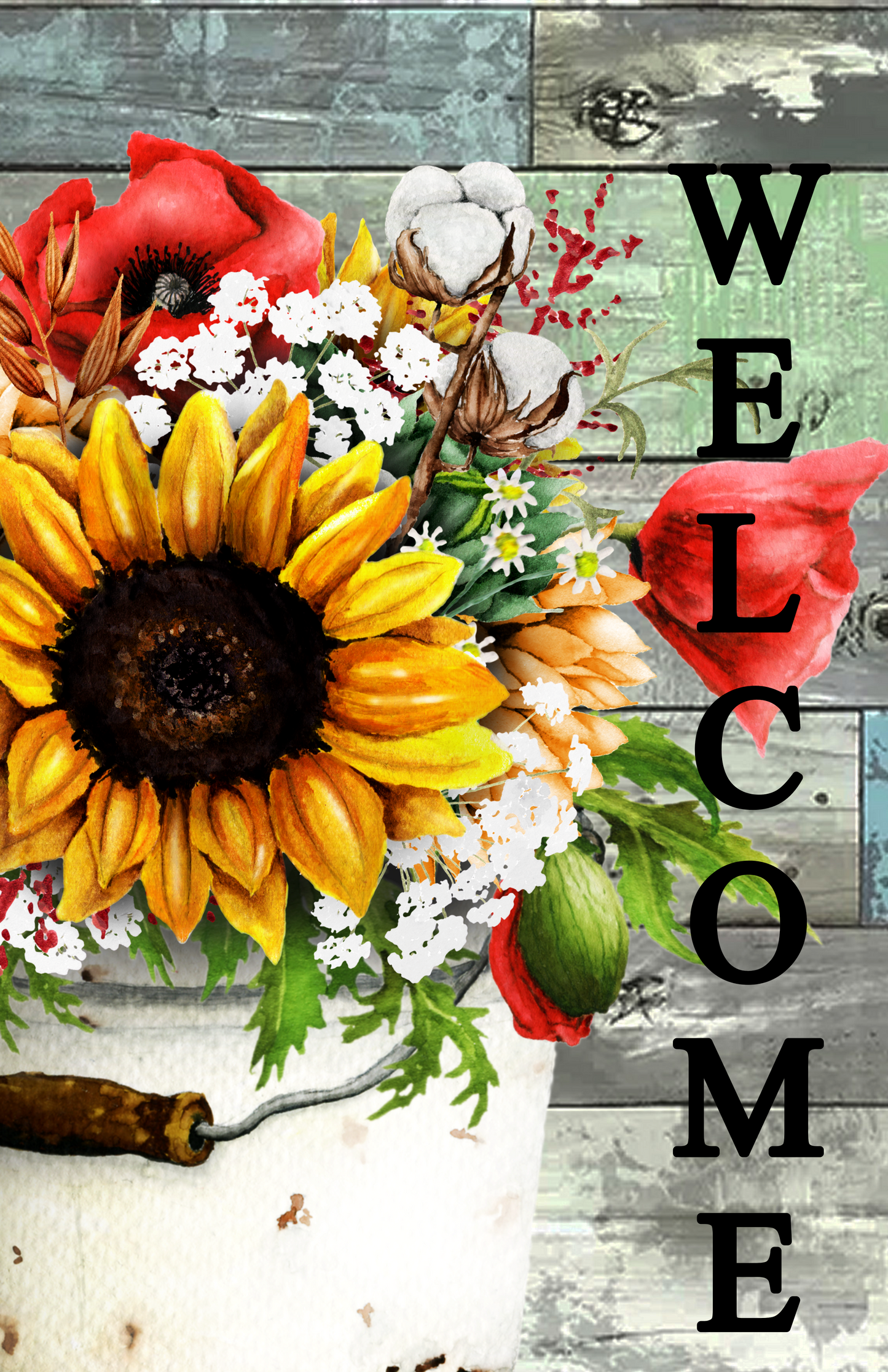 Welcome Spring Garden Flag