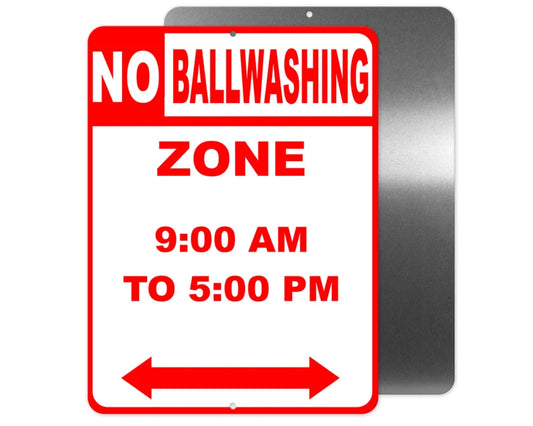 No Ballwashing Zone