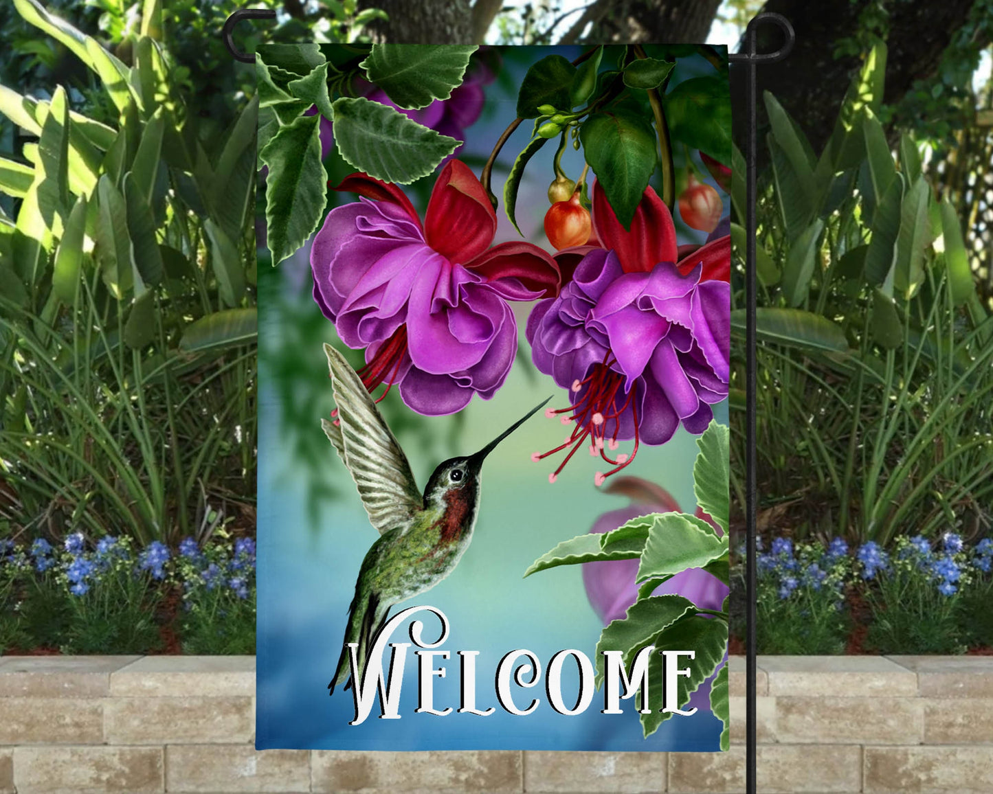 Welcome Bird Garden Flag
