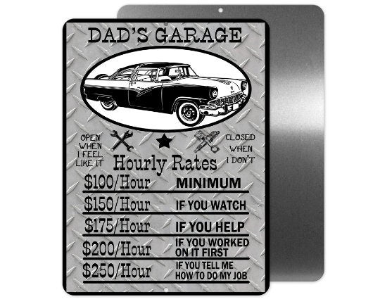 Dad's Garage Sign