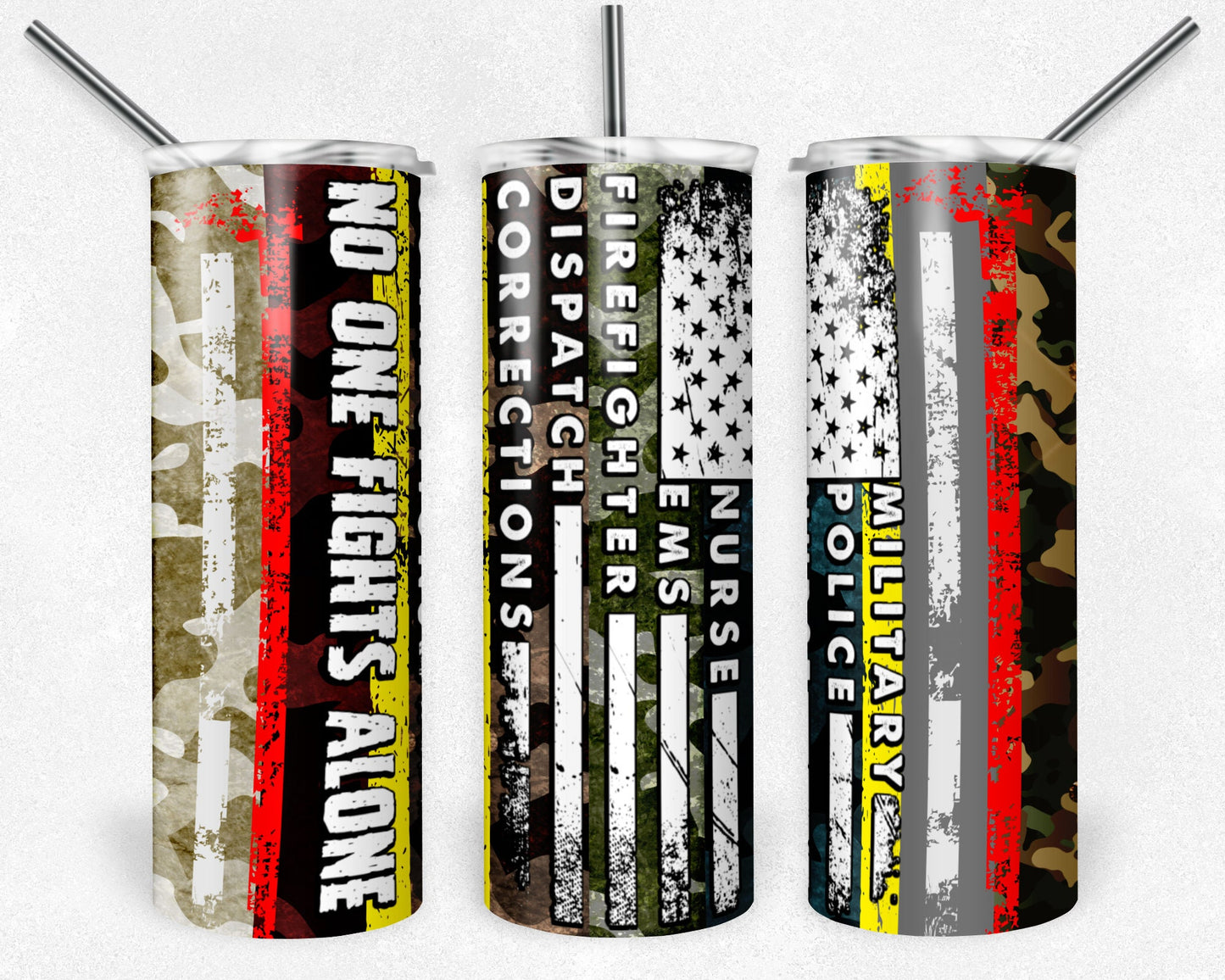 Noone fights alone tumbler