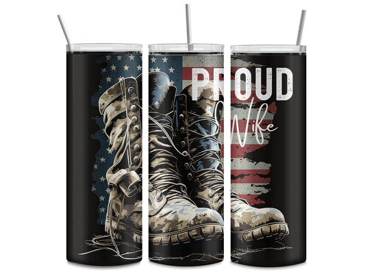 Proud Army Wife Tumbler