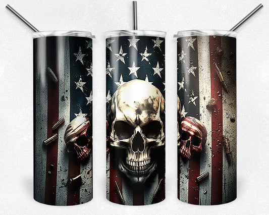 American Skull Tumbler