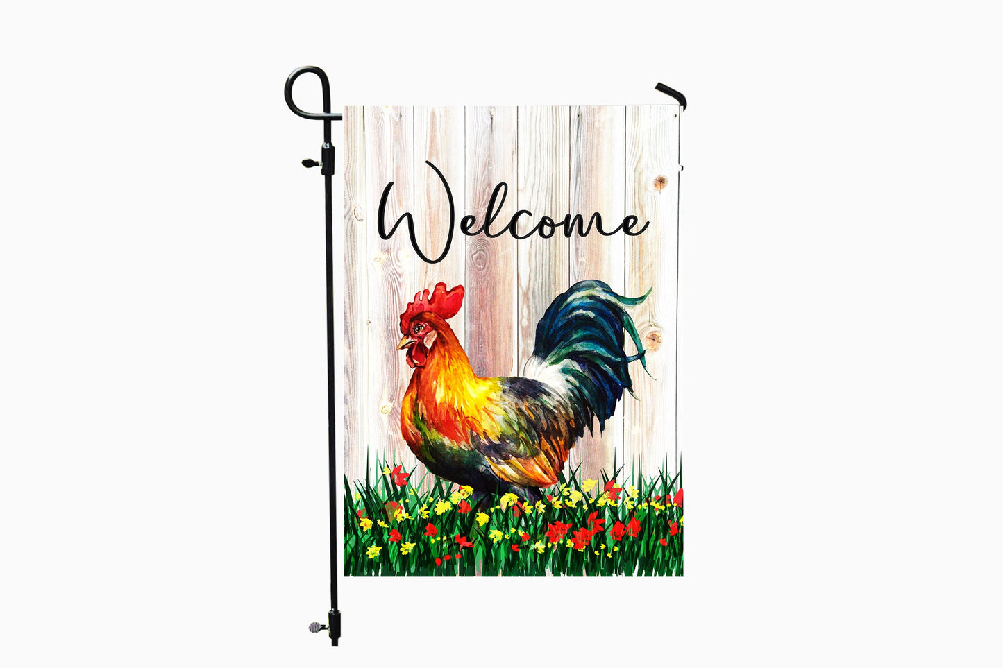 Welcome Chicken Flag