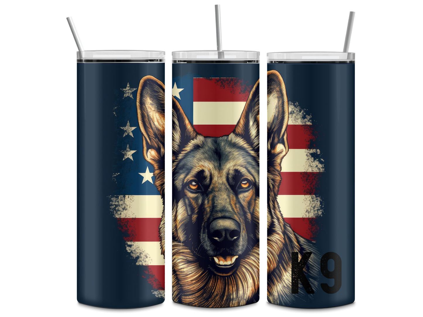 K9 Police Tumbler/ German Shepherd