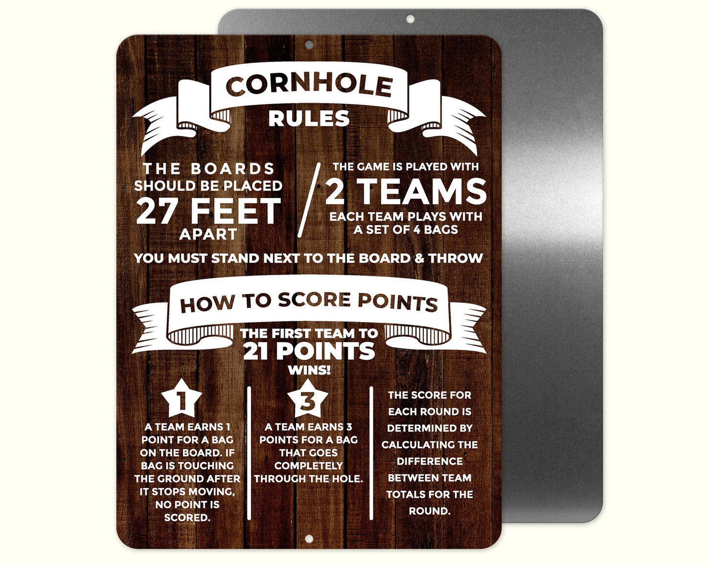 Cornhole Sign 12x18