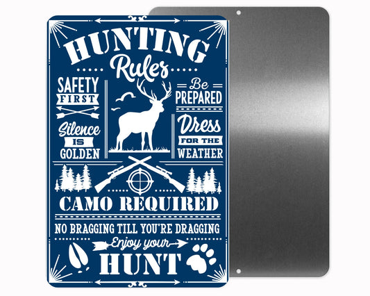 Hunting Rule Sign 12x18