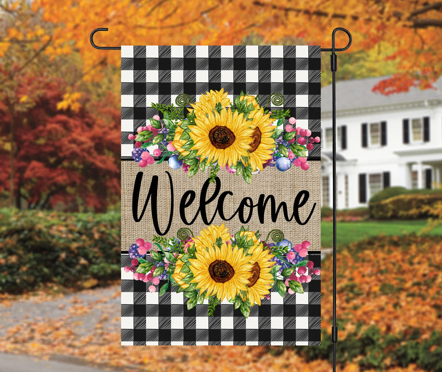 Sunflower Welcome Flag