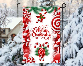 Candy Cane  Garden Flag